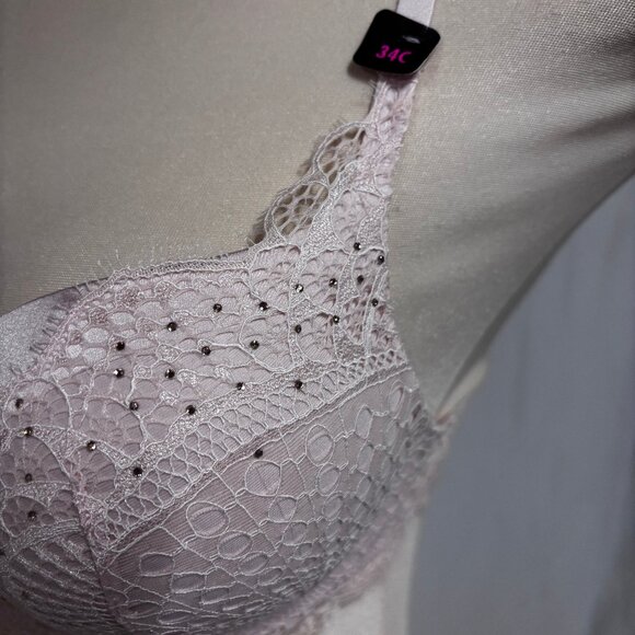 Blush Pink Push Up Bra, 34C NEW with Tag, La Senza - Picture 11 of 11